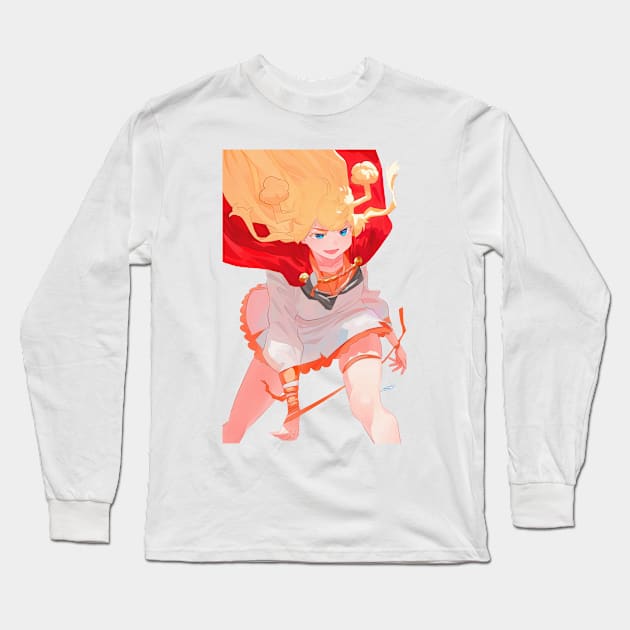 Weird Hair Girl Long Sleeve T-Shirt by nagare017